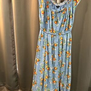 Torrid Blue Floral Maxi Dress